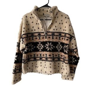 love tree sherpa pullover